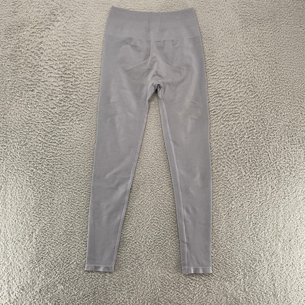 Alphalete Amplify Leggings Womens Medium Gray High Rise Seamless Gym Workout
